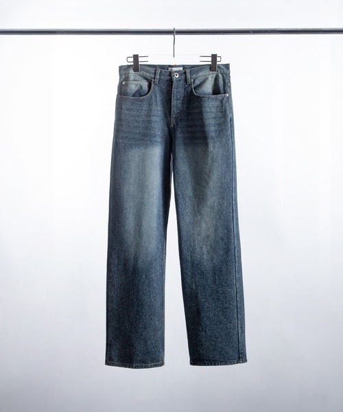 ZIP FIVE -White Line-(ジップファイブホワイトライン)の「【White Line】 ニューベーシック ストレート デニム パンツ(デニムパンツ・メンズ・ブルー/サックスブルー/ブラック・SMALL/MEDIUM/LARGE)」の11枚目の写真