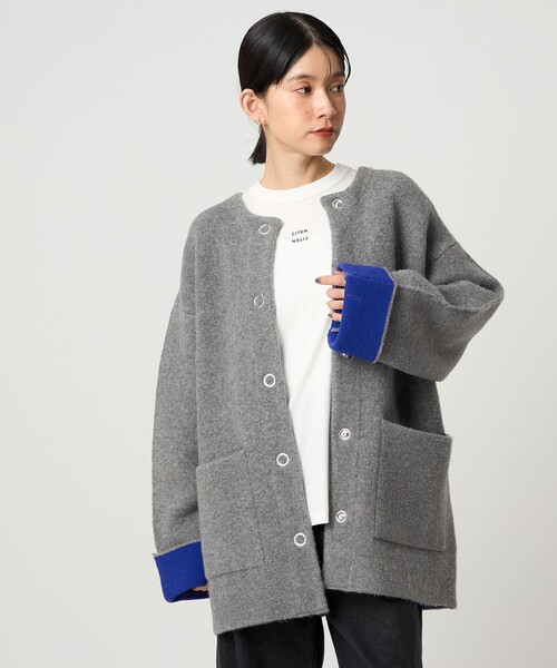 CITEN（シテン）の「＜CITEN＞ノーカラーニットコート（カーディガン