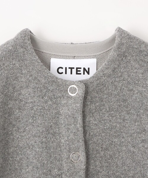 CITEN（シテン）の「＜CITEN＞ノーカラーニットコート（カーディガン