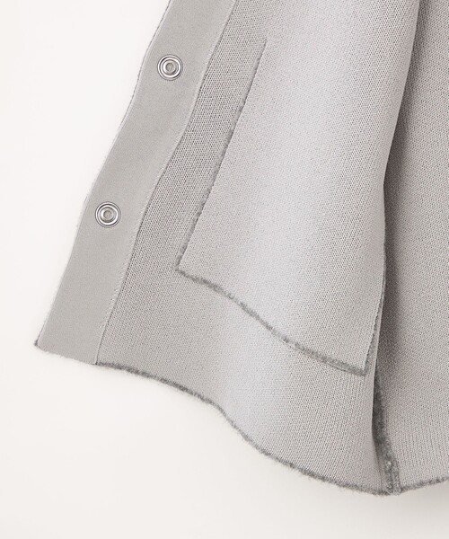 CITEN（シテン）の「＜CITEN＞ノーカラーニットコート（カーディガン/ボレロ・レディース・グレー/ブラック/ライトグレー/ダークグレー/ライム・S/M）」の15枚目の写真