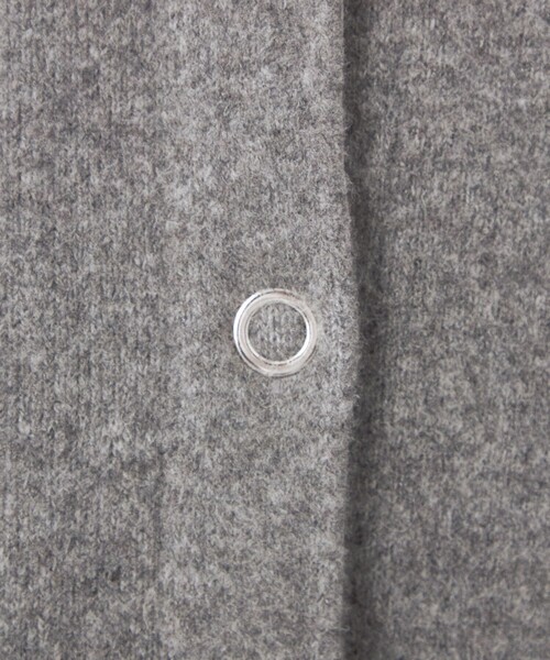 CITEN（シテン）の「＜CITEN＞ノーカラーニットコート（カーディガン/ボレロ・レディース・グレー/ブラック/ライトグレー/ダークグレー/ライム・S/M）」の14枚目の写真