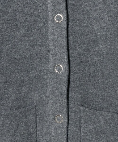 CITEN（シテン）の「＜CITEN＞ノーカラーニットコート（カーディガン/ボレロ・レディース・グレー/ブラック/ライトグレー/ダークグレー/ライム・S/M）」の11枚目の写真