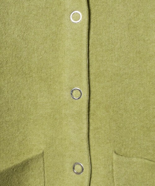 CITEN（シテン）の「＜CITEN＞ノーカラーニットコート（カーディガン/ボレロ・レディース・グレー/ブラック/ライトグレー/ダークグレー/ライム・S/M）」の8枚目の写真