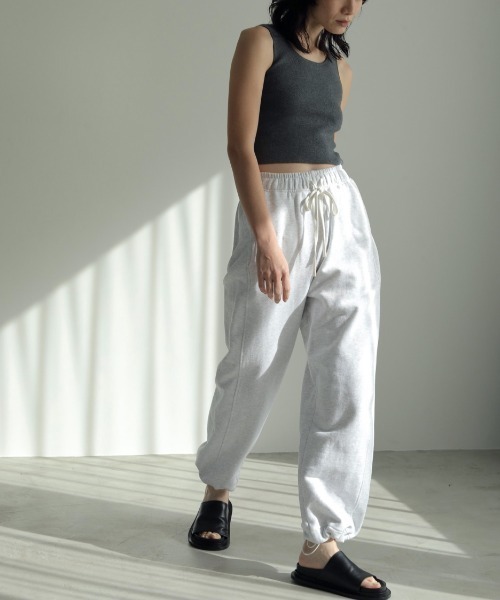 anuke(アンヌーク)の「anuke Drawstring Sweat Pants 62420709(スウェットパンツ・レディース・グレー・36/38)」の2枚目の写真