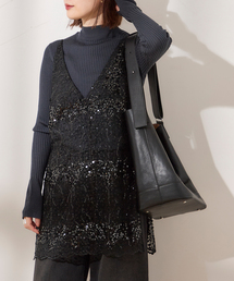 journal standard L'essage | black shiny キャミ(シャツ/ブラウス)