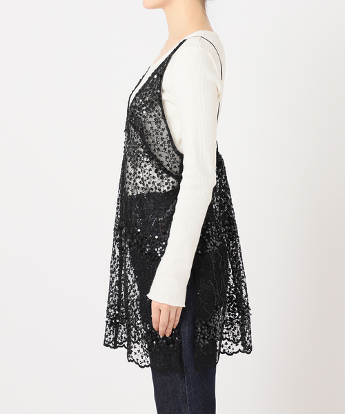 journal standard L'essage（ジャーナルスタンダードレサージュ）の「black shiny キャミ（シャツ/ブラウス・レディース・ブラック・FREE）」の9枚目の写真