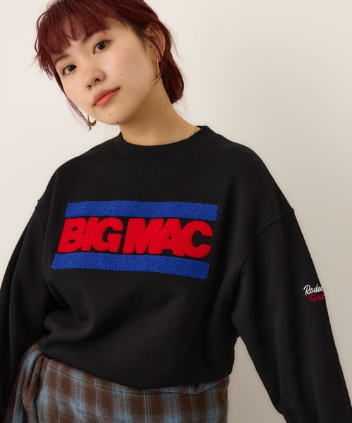 BIG MAC(ビッグマック)の「【BIG MAC】LOGO スウェットトップス(スウェット・レディース・ピンク/ブラック/オフホワイト/杢グレー・FREE)」の4枚目の写真