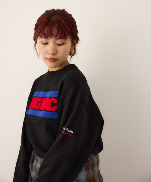 BIG MAC(ビッグマック)の「【BIG MAC】LOGO スウェットトップス(スウェット・レディース・ピンク/ブラック/オフホワイト/杢グレー・FREE)」の19枚目の写真