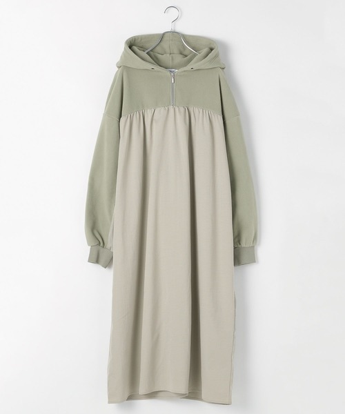 LEPSIM（レプシィム）の「ドッキングフードワンピース 147418