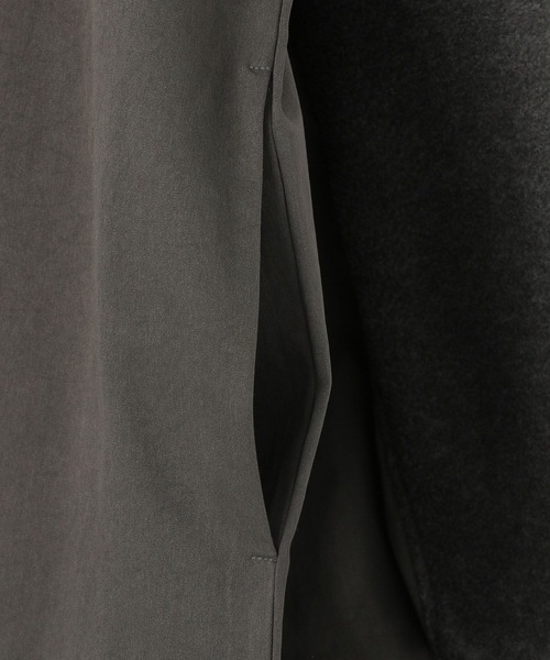 LEPSIM（レプシィム）の「ドッキングフードワンピース　147418（ワンピース・レディース・チャコールグレー/グリーン・FREE）」の8枚目の写真