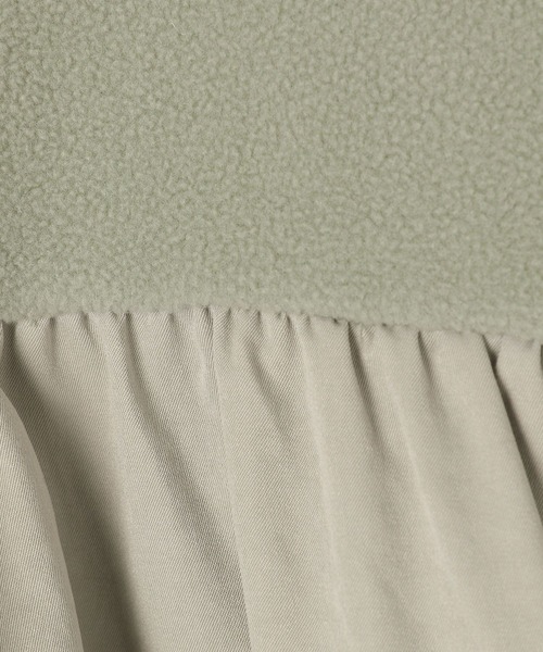 LEPSIM（レプシィム）の「ドッキングフードワンピース　147418（ワンピース・レディース・チャコールグレー/グリーン・FREE）」の11枚目の写真