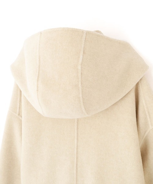 etretokyo フーディーリバーコート　ベージュ　M ETRE TOKYO - ウールフーディーリバーコート - BEIGE | ADDICT WEB SHOP