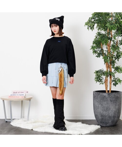 algy（アルジー）の「ファーしっぽチャーム（チャーム・キッズ・オフホワイト/ベージュ/グレー・FREE）」の4枚目の写真