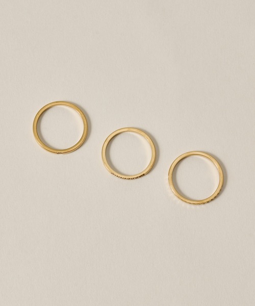 novice（ノーヴィス）の「【novice】CZ Ring 3 set［Stainless］（リング・レディース・ゴールド/シルバー・11/16/13）」の8枚目の写真