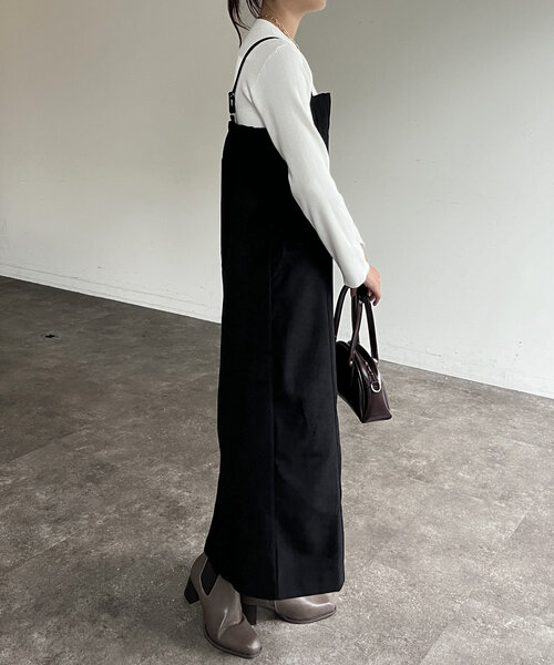 Chez toi（シェトワ）の「Iラインキャミワンピース×ニットプルオーバー（ワンピース・レディース・ブラック/キャメル/グレイッシュベージュ・FREE）」の15枚目の写真