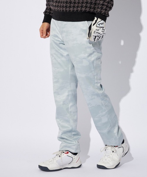FILA GOLF(フィラゴルフ )の「【FILA GOLF/フィラゴルフ】ボンディングパンツ カモフラ柄 ゴルフ(その他パンツ・メンズ・カーキ/ブラック/ネイビー/ライトグレー・XX-LARGE/LARGE/X-LARGE/MEDIUM)」の1枚目の写真
