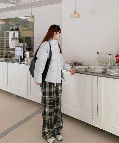 Miniministore（ミニミニストア）の「ワイドパンツ チェック柄 レディース（スラックス・レディース・ブラウン/ブラック・M/L/XL/S）」の14枚目の写真