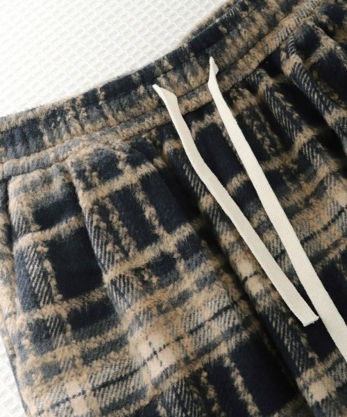 Miniministore（ミニミニストア）の「ワイドパンツ チェック柄 レディース（スラックス・レディース・ブラウン/ブラック・M/L/XL/S）」の6枚目の写真