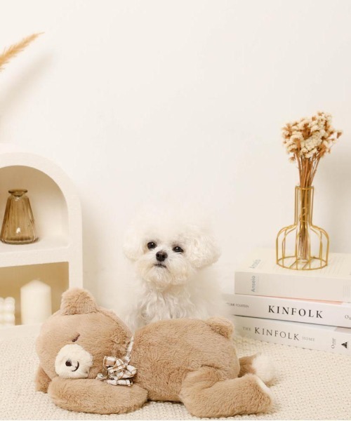 ねんねくまさんぬいぐるみ（ペット用おもちゃ）｜moncheri（モンシェリ） pattayablatt.com