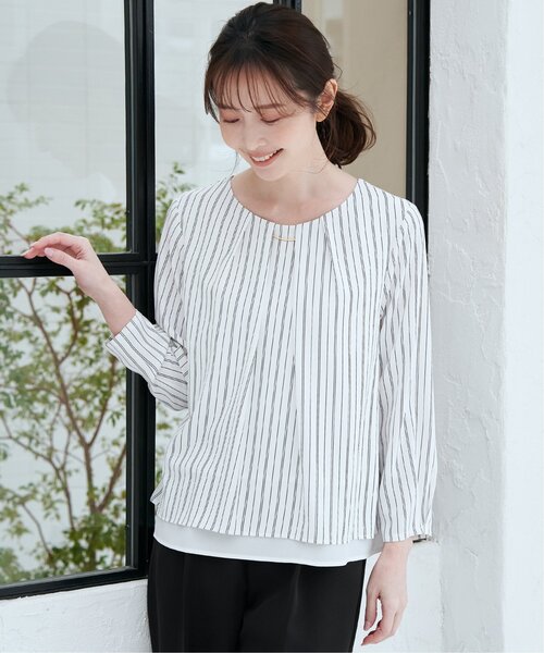 IKKA LOUNGE（イッカラウンジ）の「バーチャーム付きブラウス（シャツ/ブラウス・レディース・オフホワイト/その他1/ダークベージュ・M/L/S）」の12枚目の写真