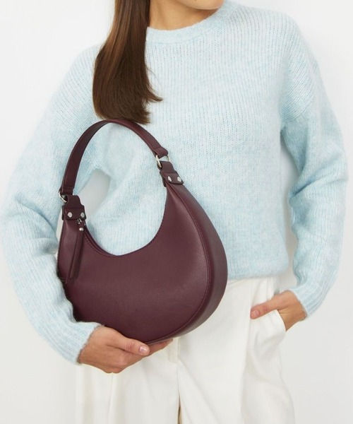 florist（フローリスト）の「軽量 レザータッチホーボーバッグ / ハンドバッグ（ハンドバッグ・レディース・ホワイト/レッド/バーガンディー/ベージュ/ブラック/オフホワイト・FREE）」の20枚目の写真