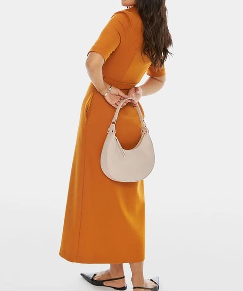 florist（フローリスト）の「軽量 レザータッチホーボーバッグ / ハンドバッグ（ハンドバッグ・レディース・ホワイト/レッド/バーガンディー/ベージュ/ブラック/オフホワイト・FREE）」の12枚目の写真