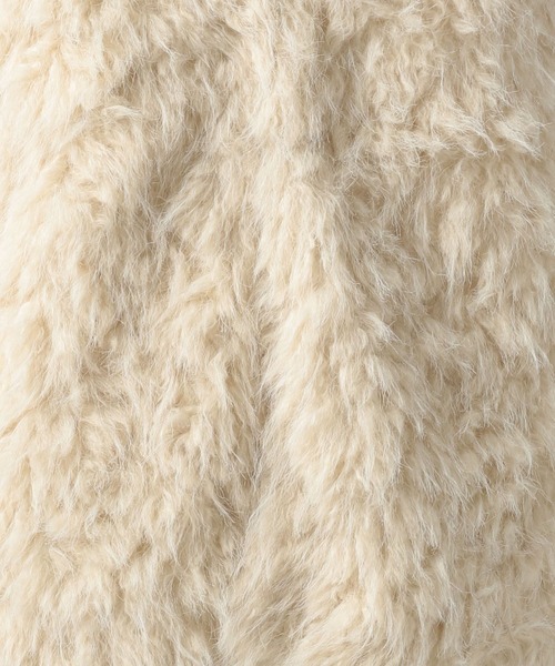 BAYFLOW（ベイフロー）の「[幅広いシーズンで活躍する]シャギーファーベスト（ベスト・レディース・オフホワイト/グレー/グレイッシュベージュ・FREE）」の19枚目の写真