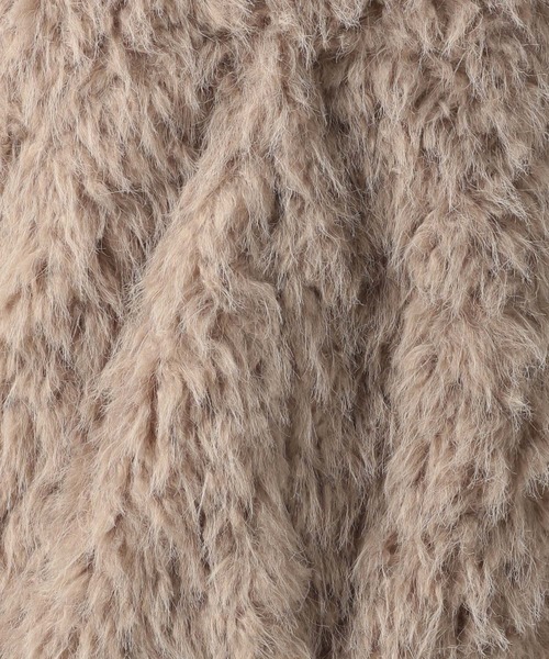 BAYFLOW（ベイフロー）の「[幅広いシーズンで活躍する]シャギーファーベスト（ベスト・レディース・オフホワイト/グレー/グレイッシュベージュ・FREE）」の20枚目の写真