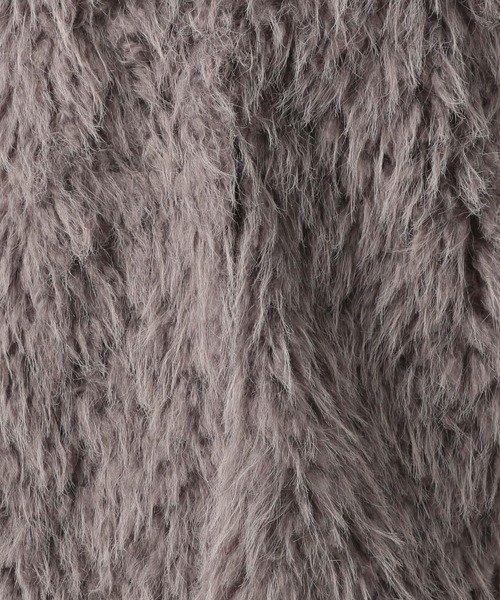 BAYFLOW（ベイフロー）の「[幅広いシーズンで活躍する]シャギーファーベスト（ベスト・レディース・オフホワイト/グレー/グレイッシュベージュ・FREE）」の21枚目の写真