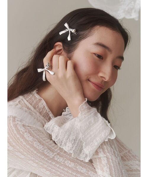 merry jenny(メリージェニー)の「FOR YOU ribbon ring / フォーユーリボンリング(リング・レディース・シルバー・FREE)」の15枚目の写真