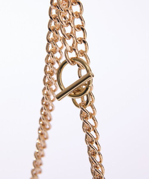 RIVE DROITE（リヴドロワ）の「【３WAYで使える◎】チェーンポシェット（ショルダーバッグ・レディース・ブラック/アイボリー・FREE）」の12枚目の写真