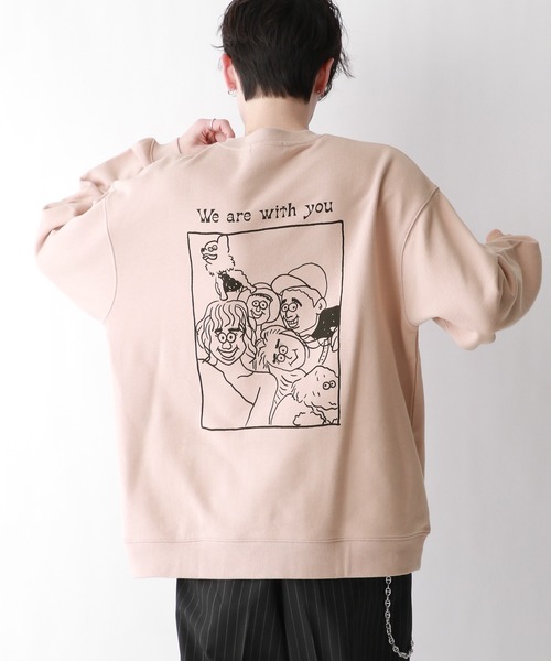 RAGEBLUE(レイジブルー)の「【chottokakuhito/チョットカクヒト】コラボプリントスウェット(スウェット・メンズ・ネイビー/ホワイト/ピンク/ブラック・MEDIUM/LARGE)」の17枚目の写真