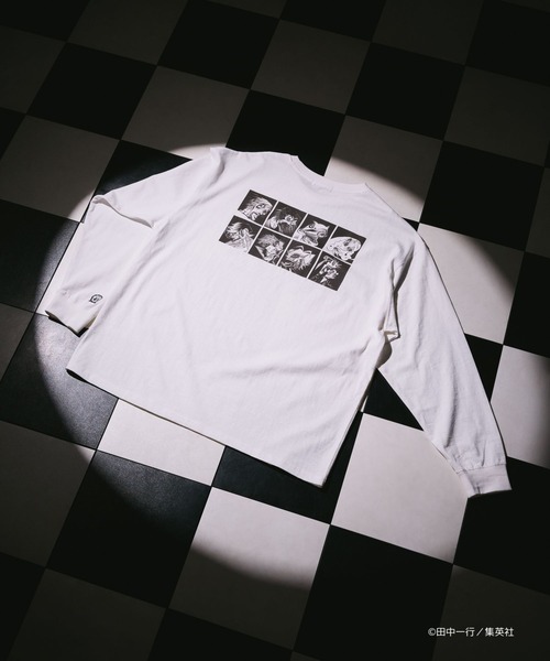 FOREVER 21(フォーエバー トゥエンティーワン)の「【ヤングジャンプ45周年】ジャンケットバンクロングTシャツ(UNISEX)(Tシャツ/カットソー・レディース・ブラック系その他/オフホワイト/ブラック・FREE)」の11枚目の写真