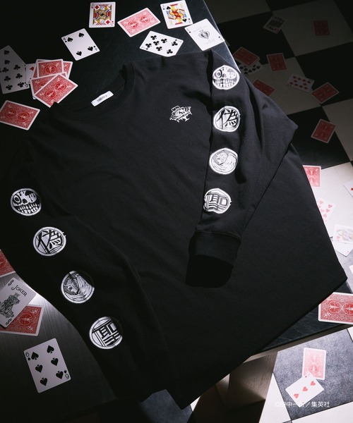 FOREVER 21(フォーエバー トゥエンティーワン)の「【ヤングジャンプ45周年】ジャンケットバンクロングTシャツ(UNISEX)(Tシャツ/カットソー・レディース・ブラック系その他/オフホワイト/ブラック・FREE)」の12枚目の写真