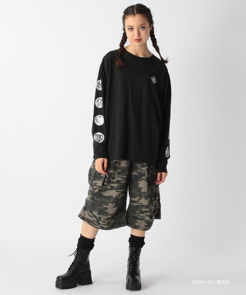FOREVER 21(フォーエバー トゥエンティーワン)の「【ヤングジャンプ45周年】ジャンケットバンクロングTシャツ(UNISEX)(Tシャツ/カットソー・レディース・ブラック系その他/オフホワイト/ブラック・FREE)」の14枚目の写真