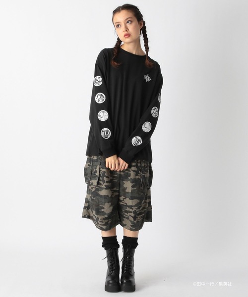 FOREVER 21(フォーエバー トゥエンティーワン)の「【ヤングジャンプ45周年】ジャンケットバンクロングTシャツ(UNISEX)(Tシャツ/カットソー・レディース・ブラック系その他/オフホワイト/ブラック・FREE)」の15枚目の写真