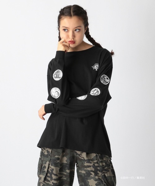 FOREVER 21(フォーエバー トゥエンティーワン)の「【ヤングジャンプ45周年】ジャンケットバンクロングTシャツ(UNISEX)(Tシャツ/カットソー・レディース・ブラック系その他/オフホワイト/ブラック・FREE)」の17枚目の写真
