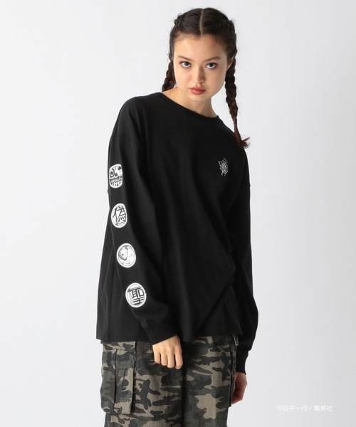 FOREVER 21(フォーエバー トゥエンティーワン)の「【ヤングジャンプ45周年】ジャンケットバンクロングTシャツ(UNISEX)(Tシャツ/カットソー・レディース・ブラック系その他/オフホワイト/ブラック・FREE)」の18枚目の写真