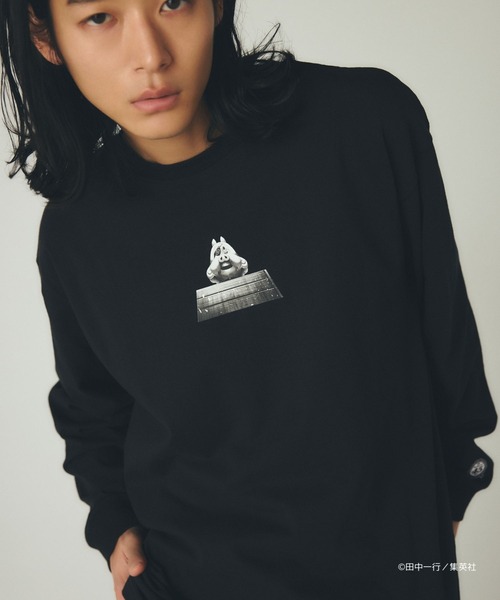 FOREVER 21(フォーエバー トゥエンティーワン)の「【ヤングジャンプ45周年】ジャンケットバンクロングTシャツ(UNISEX)(Tシャツ/カットソー・レディース・ブラック系その他/オフホワイト/ブラック・FREE)」の9枚目の写真