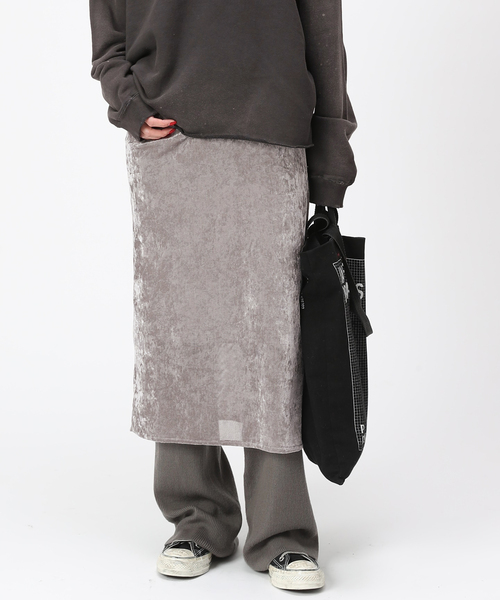 apstudio ベロアメッシュスカート AP STUDIO｜ベロアメッシュスカート | Rakuten Fashion(楽天