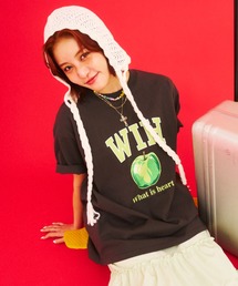 apple graphic half sleeve T-shirt - アップルグラフィックTシャツ -