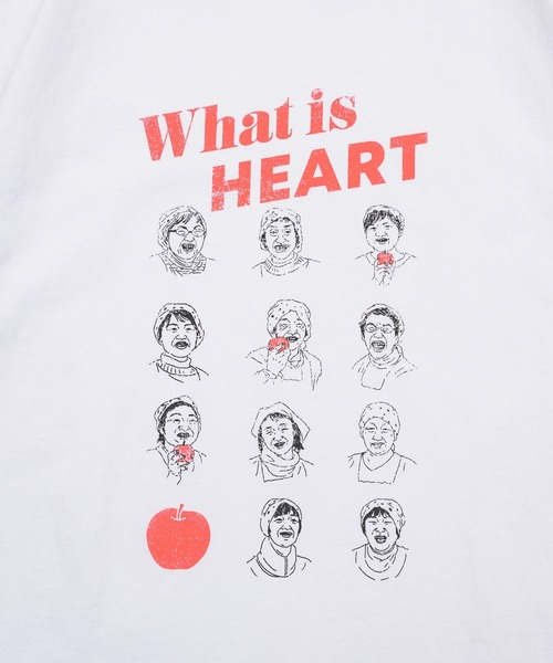 What Is Heart(ワットイズハート)の「apple graphic half sleeve T-shirt - アップルグラフィックTシャツ -(Tシャツ/カットソー・レディース・グレー系その他/ホワイト系その他/ホワイト系その他2/グレー系その他2・MEDIUM/SMALL)」の11枚目の写真
