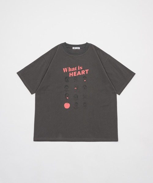 apple graphic half sleeve T-shirt - アップルグラフィックT