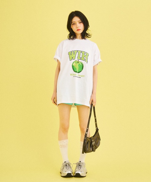 セール】apple graphic half sleeve T-shirt - アップル