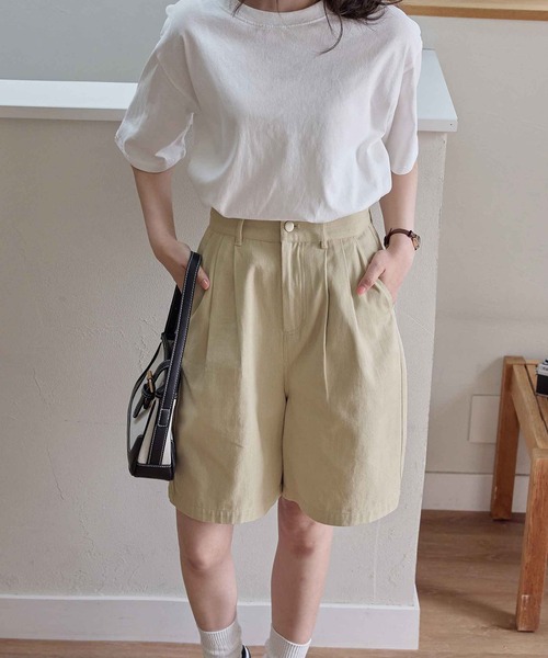 CHAN ME(チャンミ)の「コットンハーフパンツ(その他パンツ・レディース・ブラック/ベージュ・MEDIUM/LARGE/X-LARGE)」の15枚目の写真