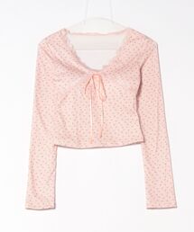 frunco | Vネック小花柄ロンT(Tシャツ/カットソー)