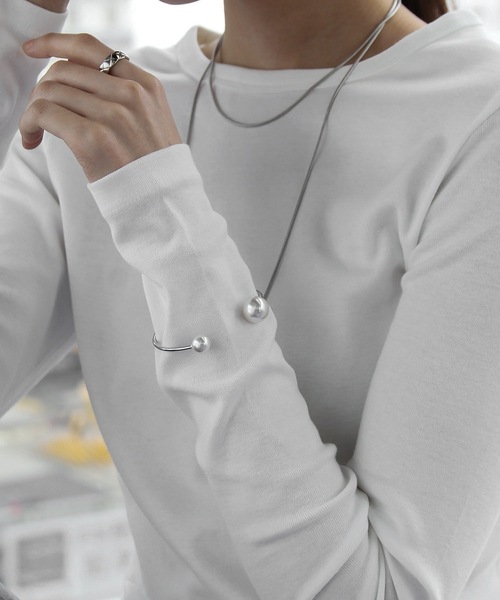abaskdesign(アバスクデザイン)の「金属アレルギー対応 パールブレスレット(ブレスレット・レディース・シルバー/ゴールド・FREE)」の9枚目の写真