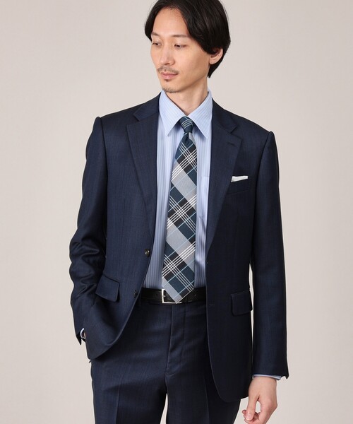 TAKEO KIKUCHI(タケオキクチ)の「ブリティッシュチェック シルクネクタイ(ネクタイ・メンズ・グリーン系その他3/ワイン系1/ネイビー系1・00)」の9枚目の写真