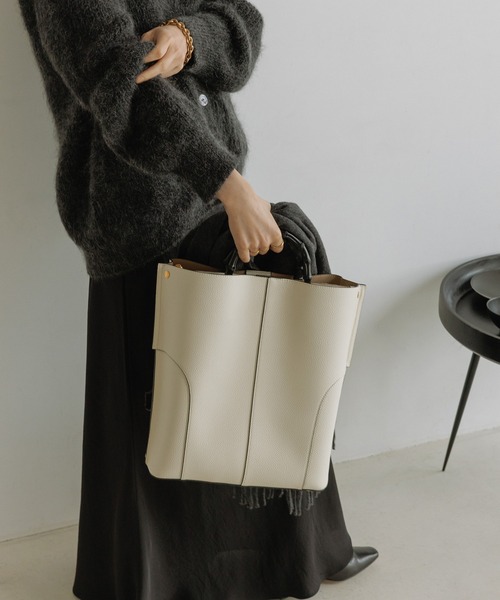 新作美品【E'POR】BAMBOO BAG Large【25SS】 E'POR】BAMBOO BAG Large【通勤】【A4対応】（トートバッグ）｜E'POR