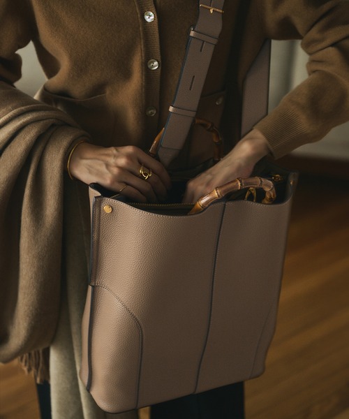 E'POR】BAMBOO BAG Large【通勤】【A4対応】【25AW】（トートバッグ